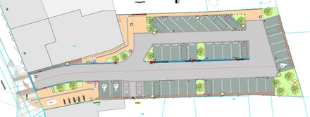 Lorenzparkplatz - Parksituation nach dem Neubau