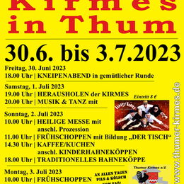 Plakat Thumer Kirmes