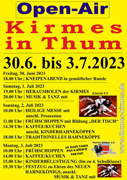 Plakat Thumer Kirmes