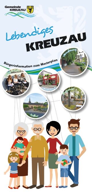Titelbild der Bürgerinformation zum Masterplan - Lebendiges Kreuzau